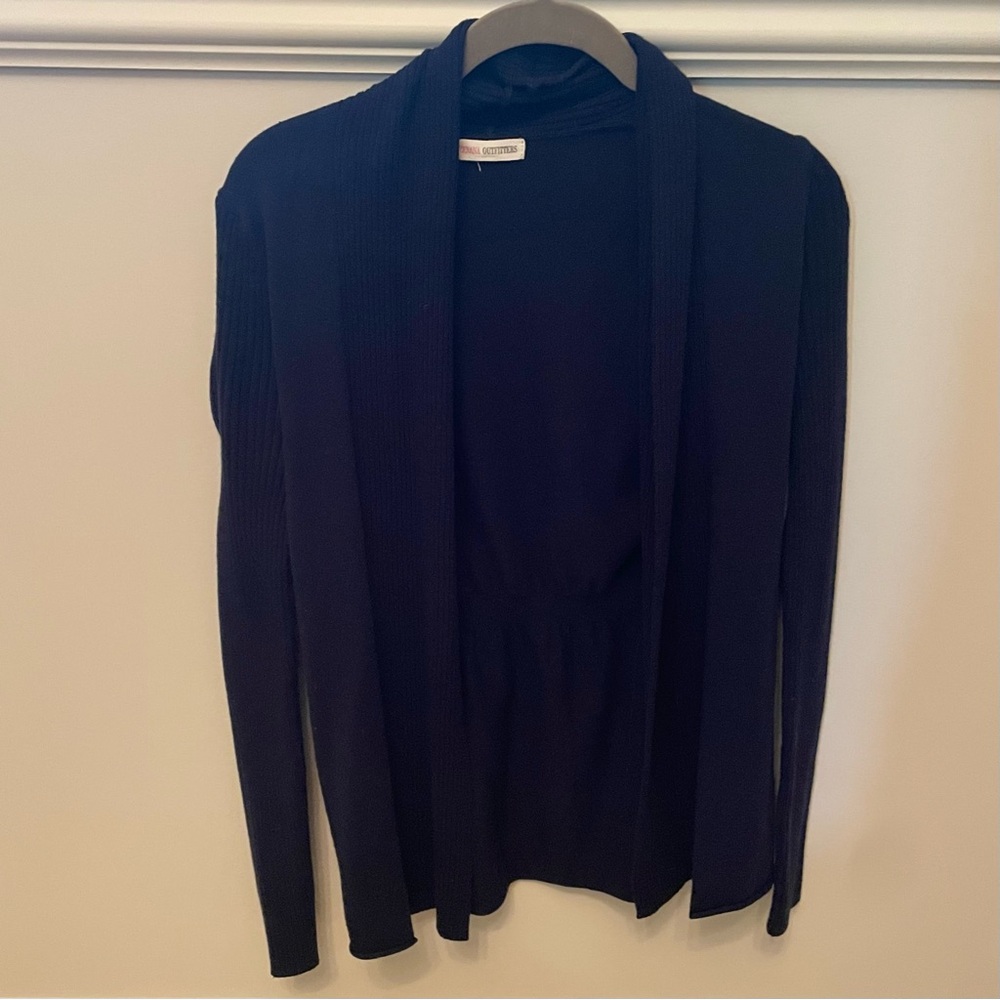 Navy Cardigan || Zenana Outfitters